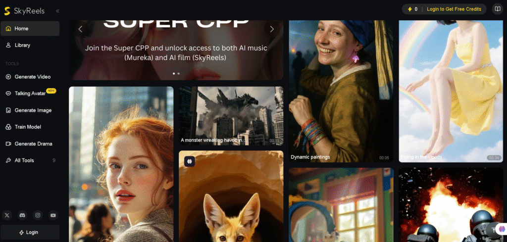 ComicAI review – Detailed view of ComicAI features including panel customization, AI character generation, and background selection.