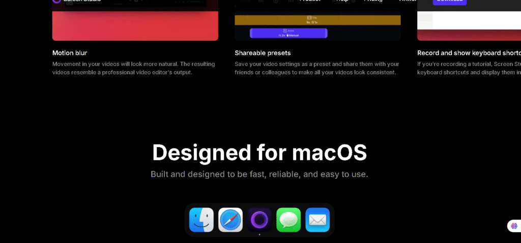 Screen Studio video editor with zoom and animation features