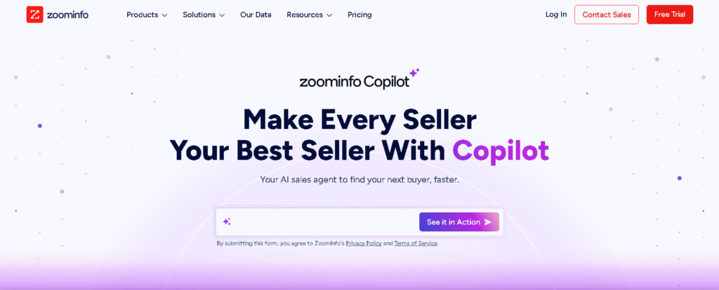 ZoomInfo AI lead generation platform with B2B prospecting and predictive sales insights