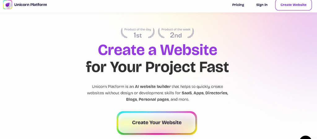 Unicorn Platform site editor with AI content assistant, top framer alternatives with visual site builders and CMS features