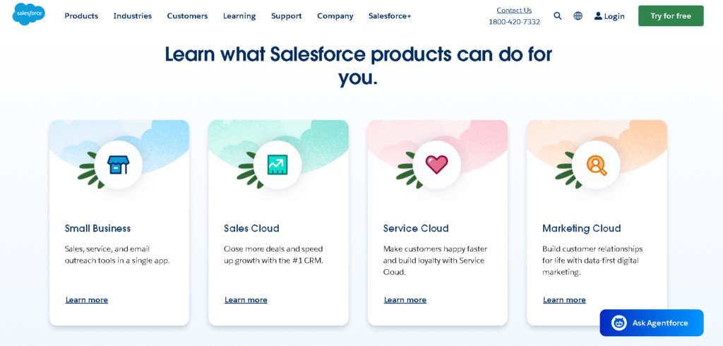 Salesforce Einstein AI insights showing lead scoring and SDR automation for B2B sales teams