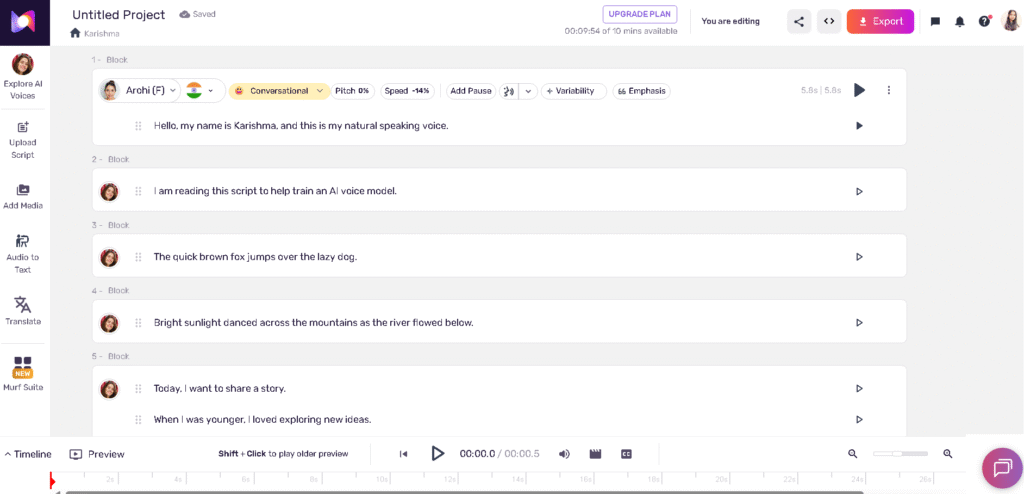 Voice cloning process flowchart showing AI model training steps.