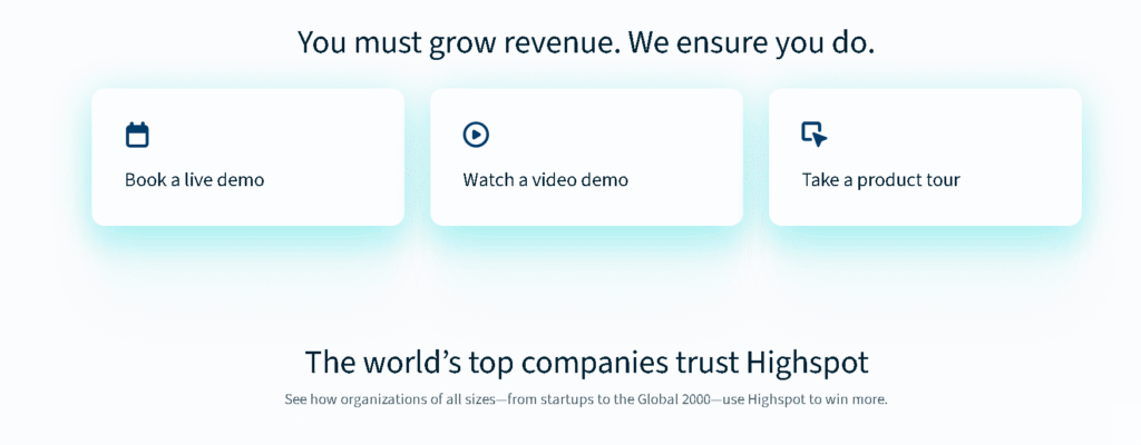 Highspot sales enablement dashboard displaying content usage and rep adoption