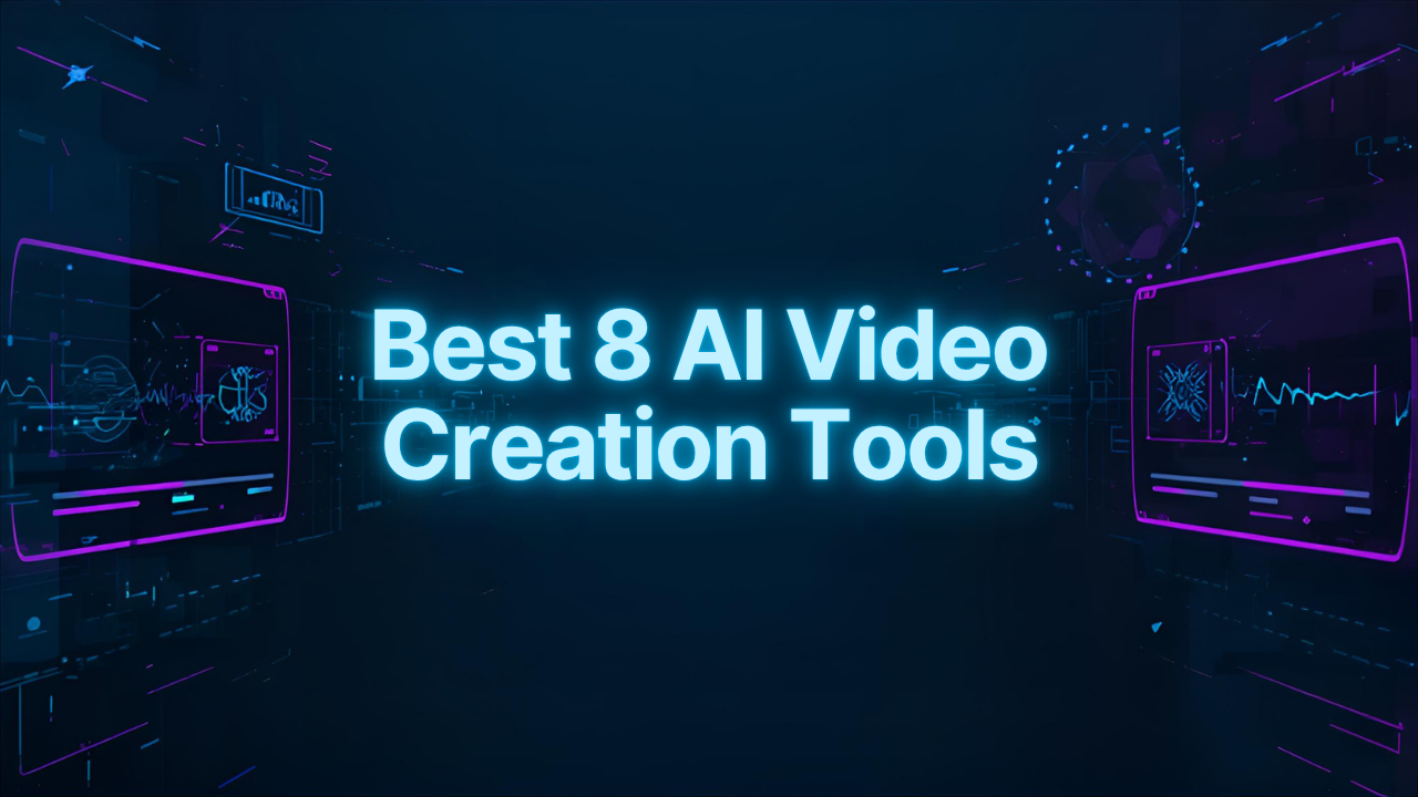 Best 8 AI video creation tools (2025 Edition)
