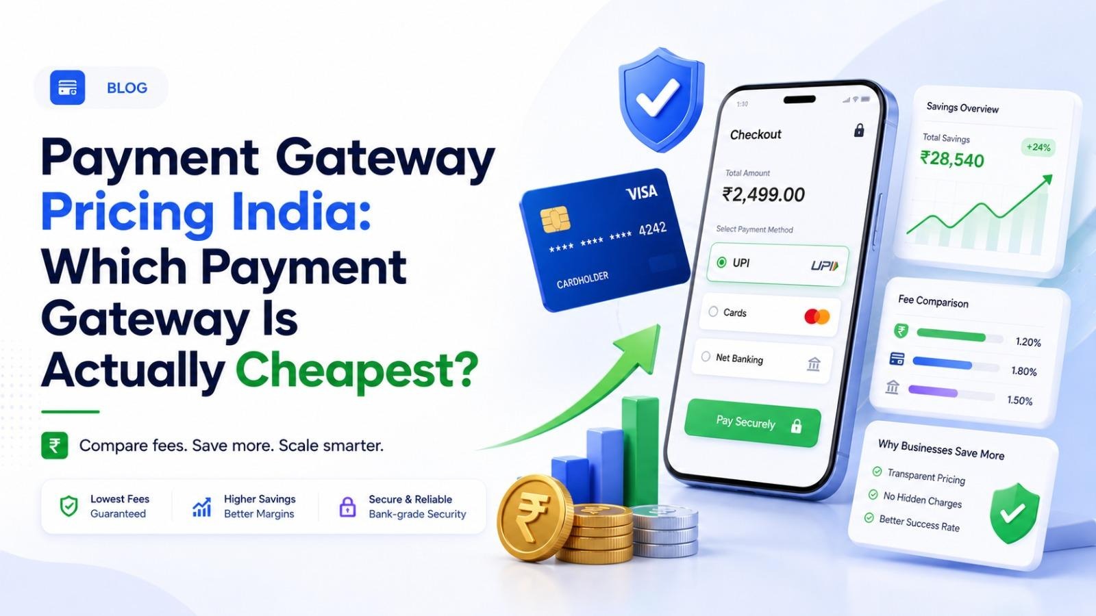 Payment Gateway Pricing India: Which Payment Gateway Is Actually Cheapest When All Costs Are Counted [Detailed Comparison] 
