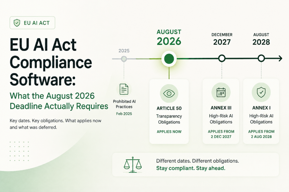 EU AI Act Compliance Software: What the August 2026 Deadline Actually Requires