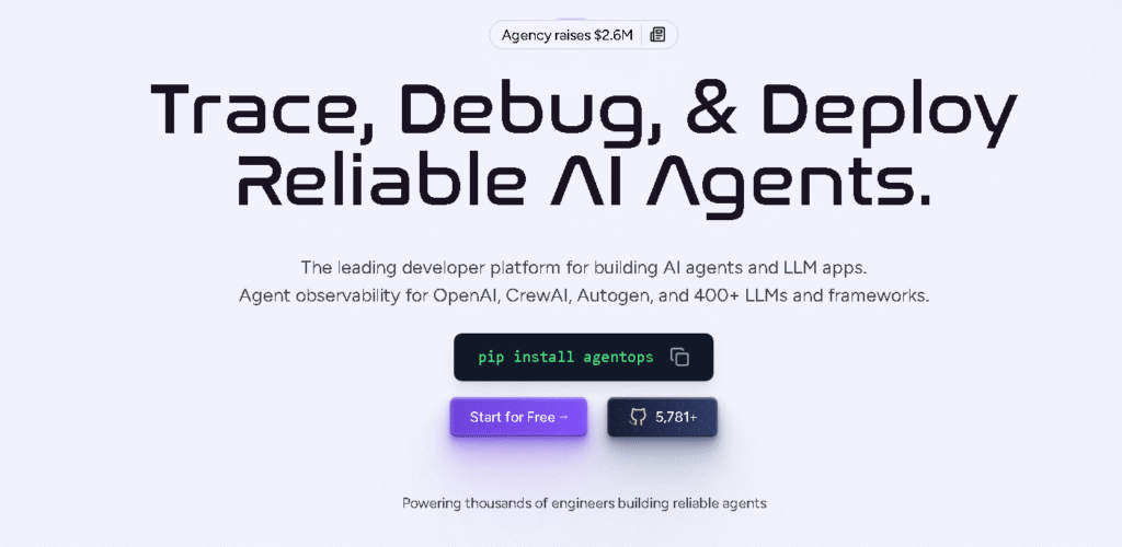 AgentOps is one of the Best LLM Observability Tools in 2026